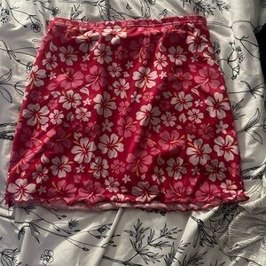 Hawaiian Floral Skirt